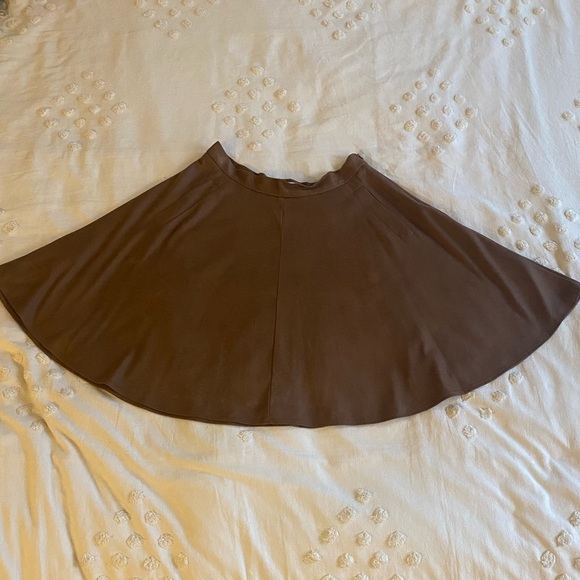 Anthropologie/Matison Stone Suede Skater Skirt, Small - Picture 10 of 13